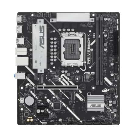 ASUS PRIME B860M-K LGA 1851 micro-ATX Motherboard, 2x DIMM slots, max. 128GB, DDR5, 2x M.2 slots and 4 x SATA 6Gb/s ports, 2.5Gb Ethernet, PCIe 5.0 | 90MB1JT0-M0EAY0 thumbnail 2