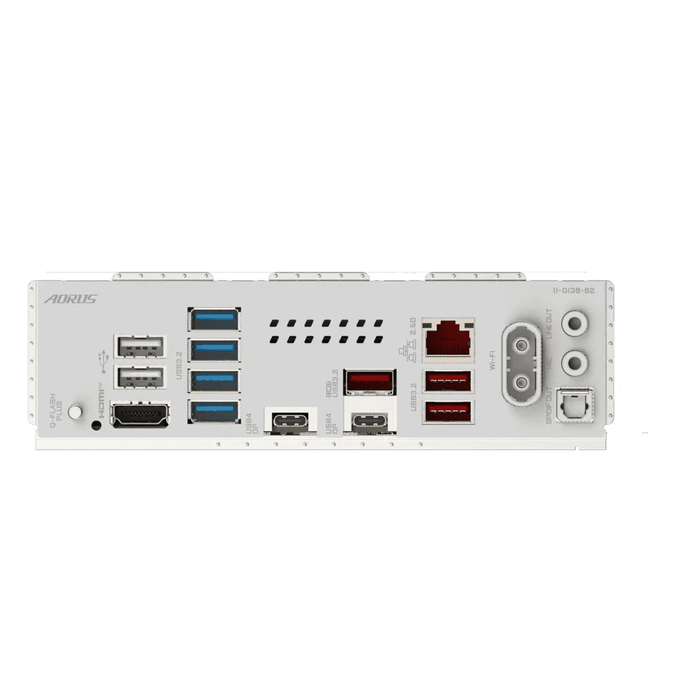 Gigabyte Gigabyte X870E AORUS PRO ICE AM5 Motherboard, 4x DDR5 DIMMs with AMD EXPO, 4x M.2 slots Includes 3x PCIe 5.0 x4, 2.5GbE LAN & Wi-Fi 7, Dual USB4 Type-C with DP-Alt, HDMI, White | X870E AORUS PRO ICE - thumbnail 5