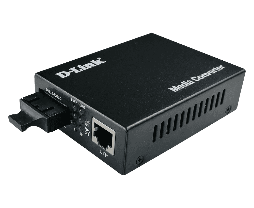D-link D-Link DMC-520SSC 100Base-TX to 100Base-FX Single-mode Fiber (SC) Media Converter   H/W VER.:E1 --F/W VER 1.00 - thumbnail 1