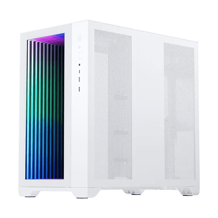 PHANTEKS Magnium Gear NEO QUBE 2 Infinity Mirror White Mid-Tower Case, Dual HDD cage (removable), Triple SSD bracket, Velcro-tie cable management, Up to 9x 120 mm & 4x 140mm fan locations, 360 Radiator support, Up to 280mm wide E-ATX motherboard | MG-NE620QI_DWT02 - thumbnail 5