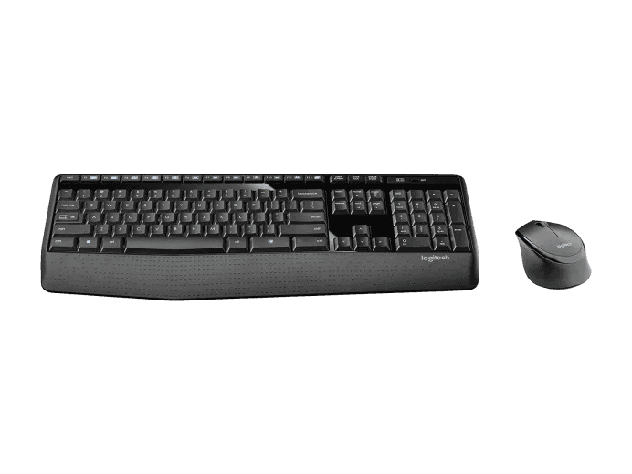 Logitech Logitech MK345 COMFORT WIRELESS KEYBOARD AND MOUSE COMBO, Comfortable wireless combo with palm rest, Spill-resistant design, Adjustable height -tilt legs, Music Controls Palm Rest | MK345 - thumbnail 4