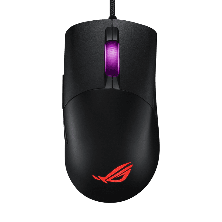 ASUS ROG Keris  Lightweight FPS gaming mouse, with specially tuned ROG 16,000 dpi sensor, exclusive push-fit switch sockets, PBT polymer L/R keys, ROG Omni Mouse Feet, ROG Paracord and Aura Sync RGB lighting | 90MP01R0-B0UA00 thumbnail 2