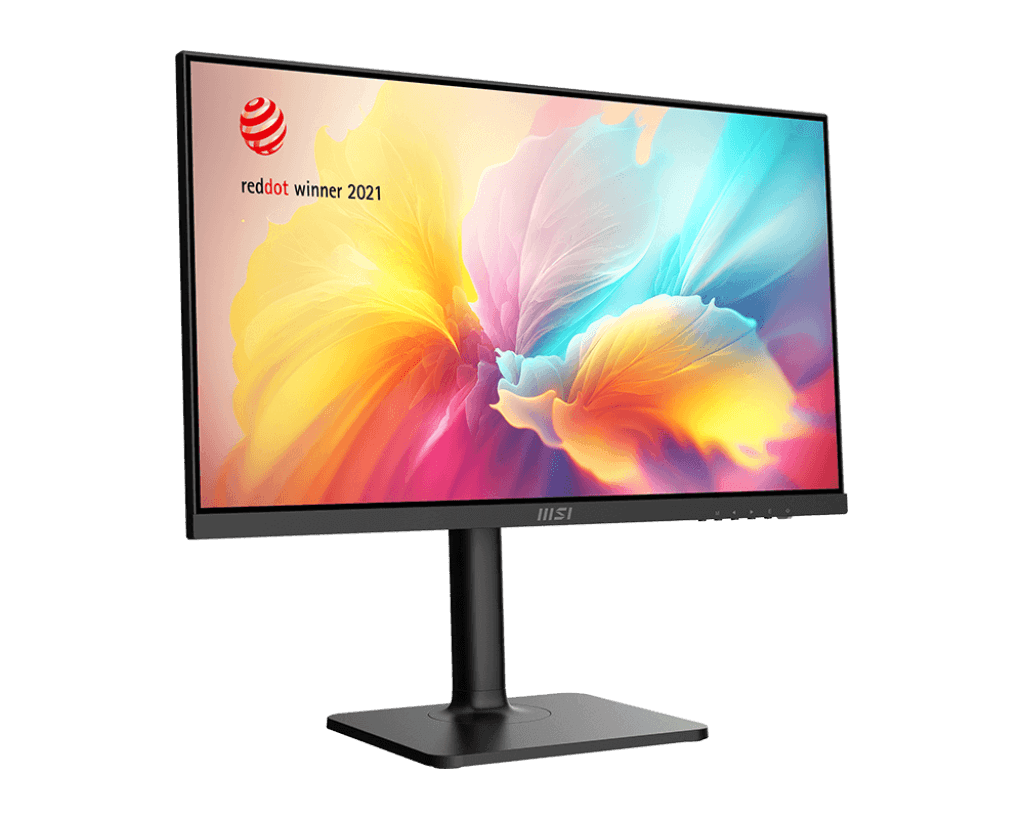 MSI Modern MD2412P 24 Inch Business Productivity Monitor, 1920 x 1080 (FHD) IPS, 100Hz Refresh Rate, 1ms (MPRT) Response Time, Adaptive-Sync Support, Built-In Speaker, 4 ways Adjustable Stand, Black | 9S6-3PA59H-076 thumbnail 5