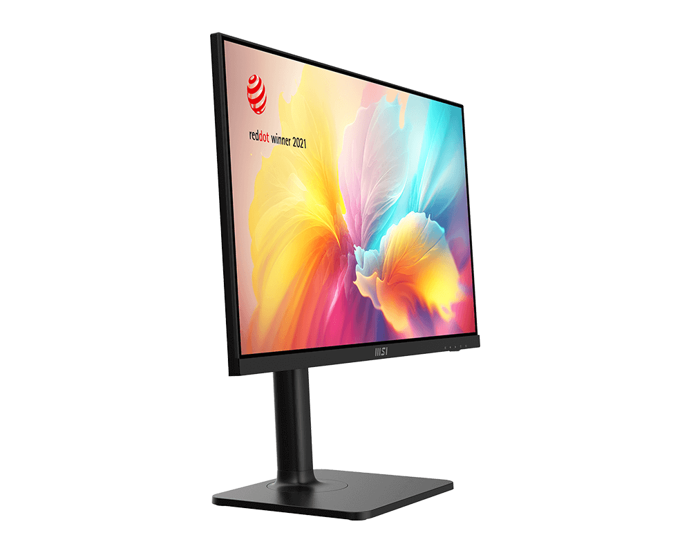 MSI Modern MD2412P 24 Inch Business Productivity Monitor, 1920 x 1080 (FHD) IPS, 100Hz Refresh Rate, 1ms (MPRT) Response Time, Adaptive-Sync Support, Built-In Speaker, 4 ways Adjustable Stand, Black | 9S6-3PA59H-076 thumbnail 2