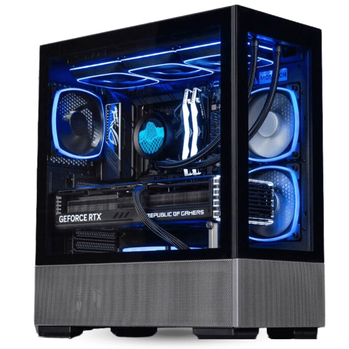 Nanotech 5060TI Gaming PC, Core i5-14600K 14th Gen, RTX 5060 Ti AMP 8GB GDDR7, 32GB (2x16GB) 6000MHz, 1TB NVMe SSD, All-in-One Liquid Cooler, 750W, WiFi - thumbnail 1
