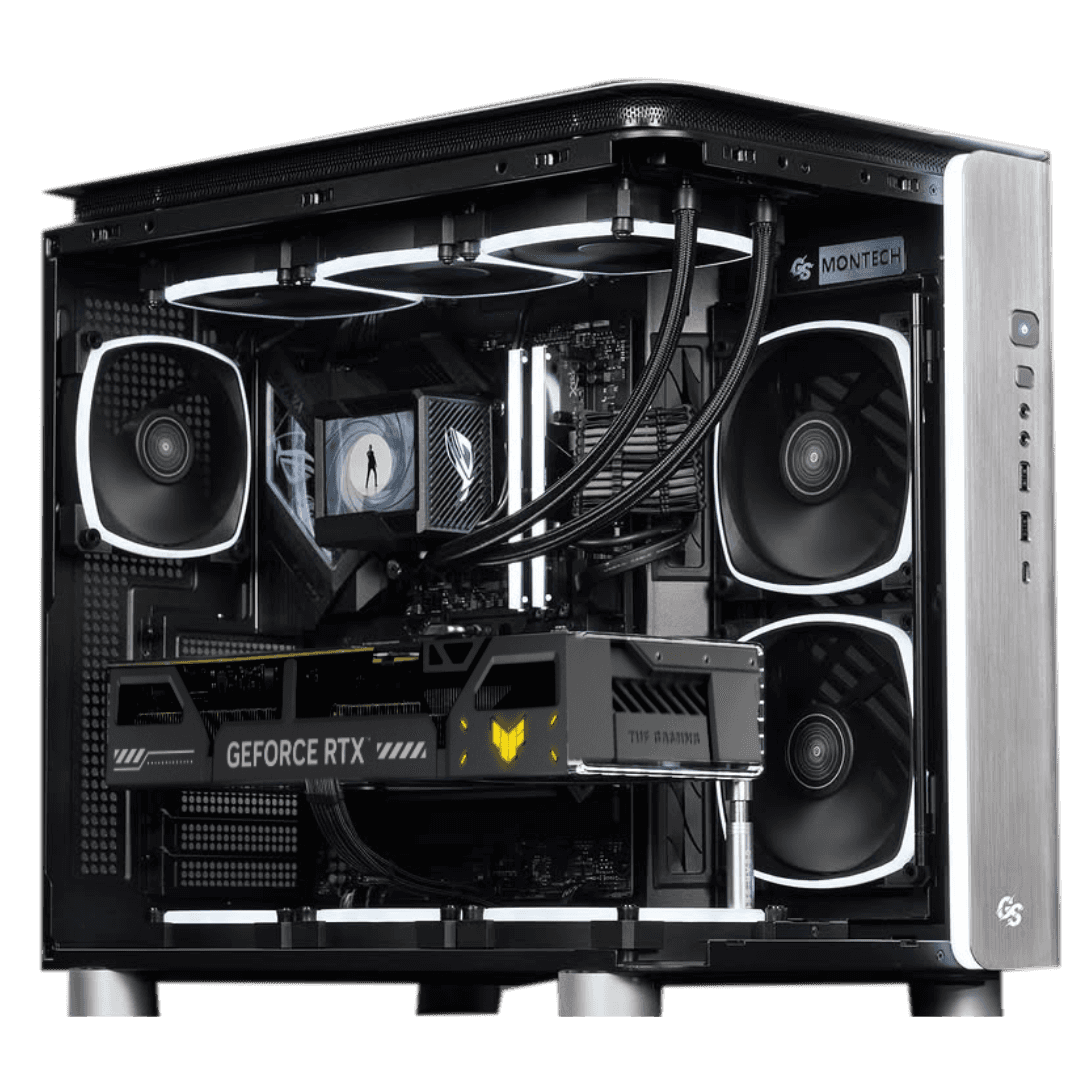 Core Ultra 9 X 5070Ti Gaming PC, Core Ultra 9 285K, GAMING 5070TI OC Edition 16GB, 96GB (2x48GB) 7200MHz, 4TB PCIe Gen5 NVMe, AIO Cooler, 1000W thumbnail 2