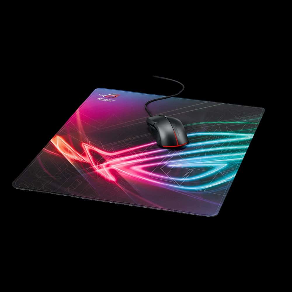 ASUS ROG Strix Edge Gaming-Mousepad, Vertical gaming mouse pad, large fabric surface, full color stitching, protection against fraying, non-slip underside | 90MP00T0-B0UA00 thumbnail 3