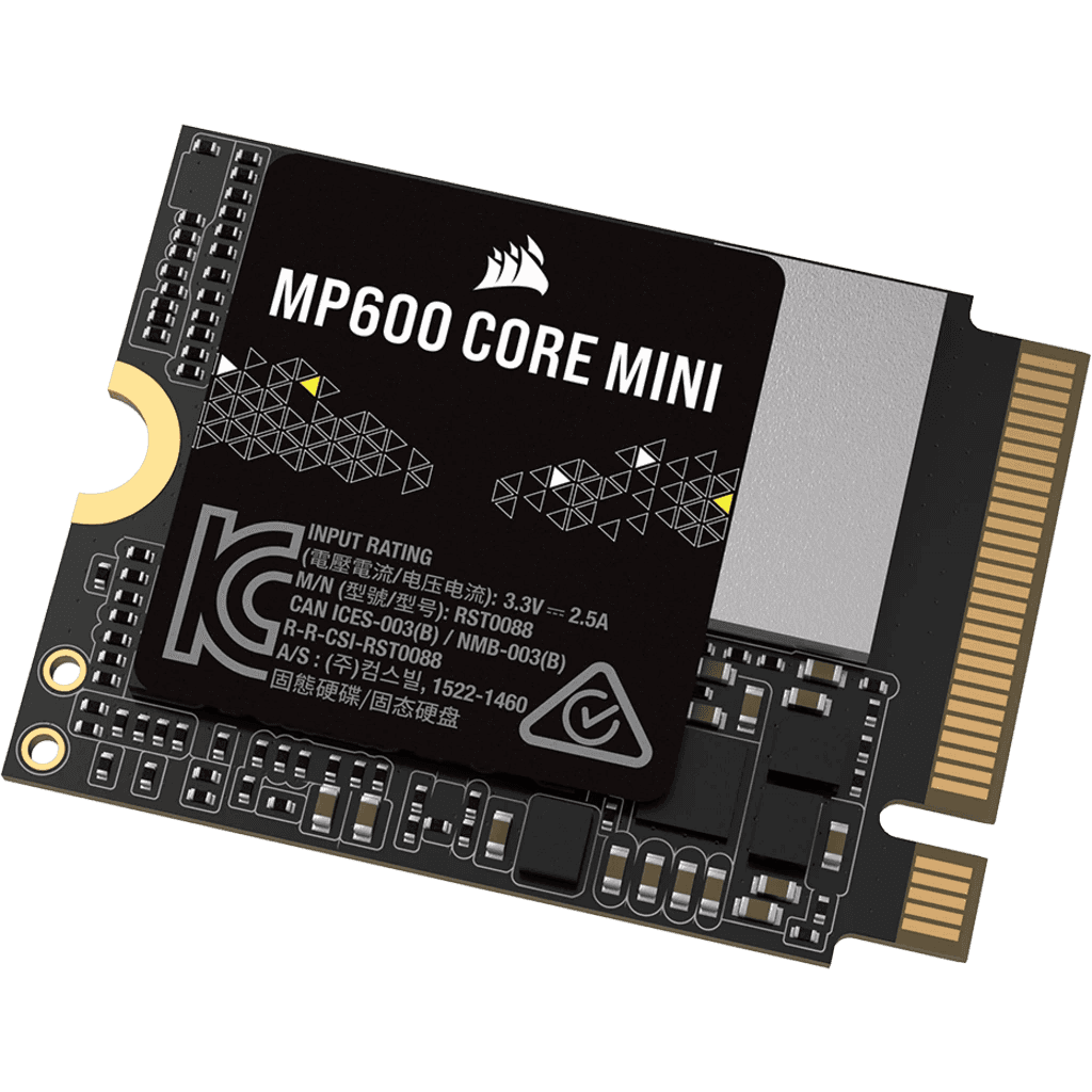 Corsair Corsair MP600 CORE Mini 2TB M.2 NVMe PCIe x4 Gen4 2 SSD ??? M.2 2230 ??? Up to 5,000MB/sec Sequential Read QLC NAND ??? Great for Steam Deck, ASUS ROG Ally, Microsoft Surface Pro .CSSD-F2000GBMP600CMN - thumbnail 4