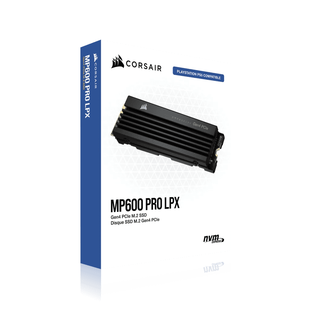 Corsair Corsair MP600 PRO LPX 2TB PCIe Gen4 x4 NVMe M.2 SSD, Sequential Read Up to 7,100MB/s, Sequential Write Up to 6,800MB/s, PS5 Compatible | CSSD-F2000GBMP600PLP - thumbnail 4