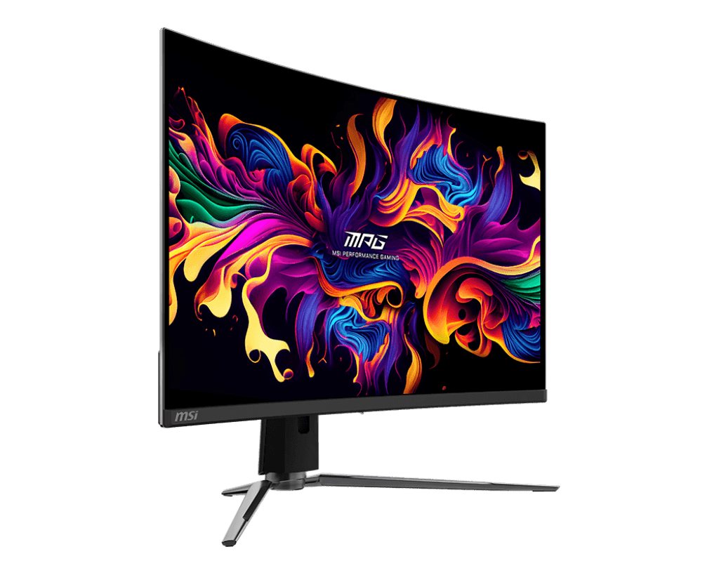 MSI MPG 321CURX QD-OLED 32-inch 4K Curved Gaming Monitor, 3840x2160 (UHD), 240Hz, 0.03ms (GTG), Anti-Reflection, DisplayHDR True Black 400, G-Sync Compatible, HDMI 2.1, DP 1.4a, Type-C | 9S6-3DD64T-008 thumbnail 4