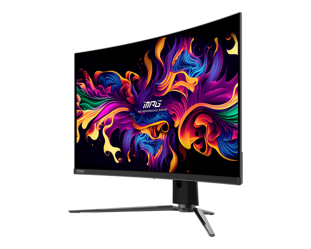 MSI MPG 321CURX QD-OLED 32-inch 4K Curved Gaming Monitor, 3840x2160 (UHD), 240Hz, 0.03ms (GTG), Anti-Reflection, DisplayHDR True Black 400, G-Sync Compatible, HDMI 2.1, DP 1.4a, Type-C | 9S6-3DD64T-008 thumbnail 5