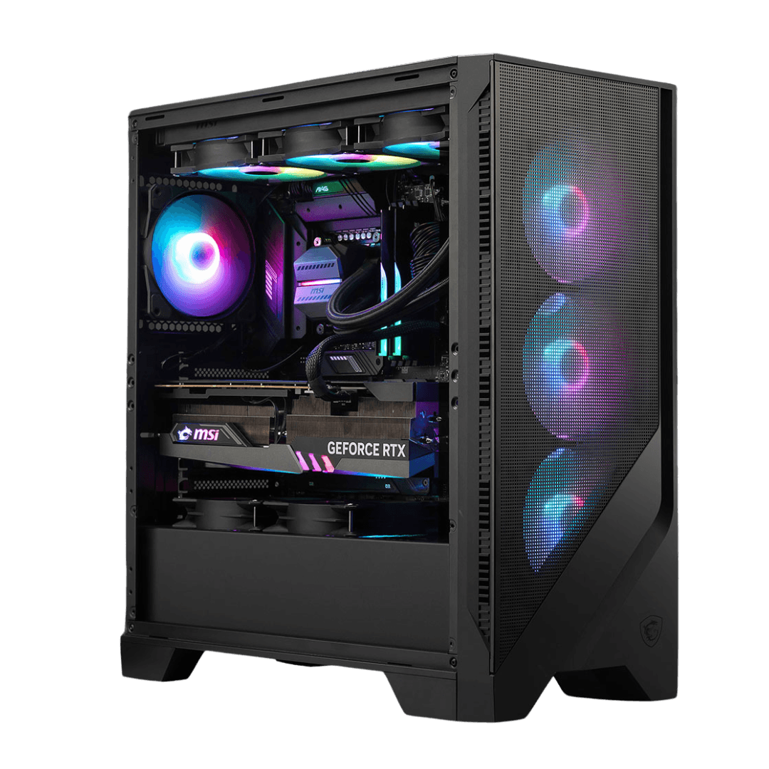 MSI MSI Powered Ultimate AMD Ryzen 5 7600X Gaming PC, AMD Ryzen 5 7600X, MSI Gaming RTX 5060 OC 8GB, 32GB (2x16GB) DDR5 6000MHz, 2TB NVMe, AIO ARGB Liquid Cooler, 650W - thumbnail 1