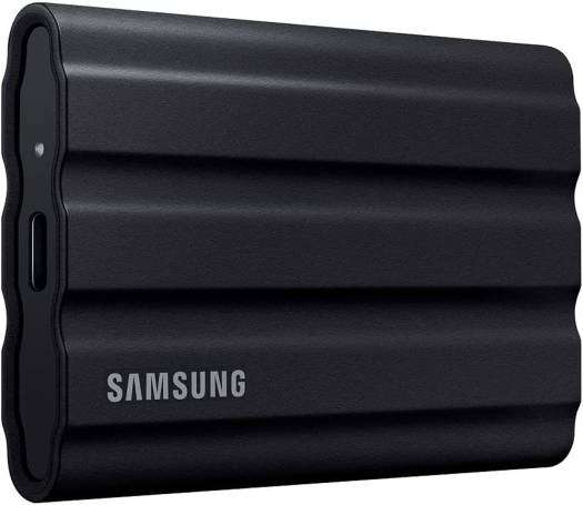 SAMSUNG Samsung T7 Shield 4TB Portable External SSD, USB 3.2 Gen2 Interface (10 Gbps), Read/Write Speeds Up to 1050/1000 MB/s, AES 256-bit Encryption, Rugged, IP65 Dust & Water Resistant, Black | MU-PE4T0S/WW - thumbnail 1