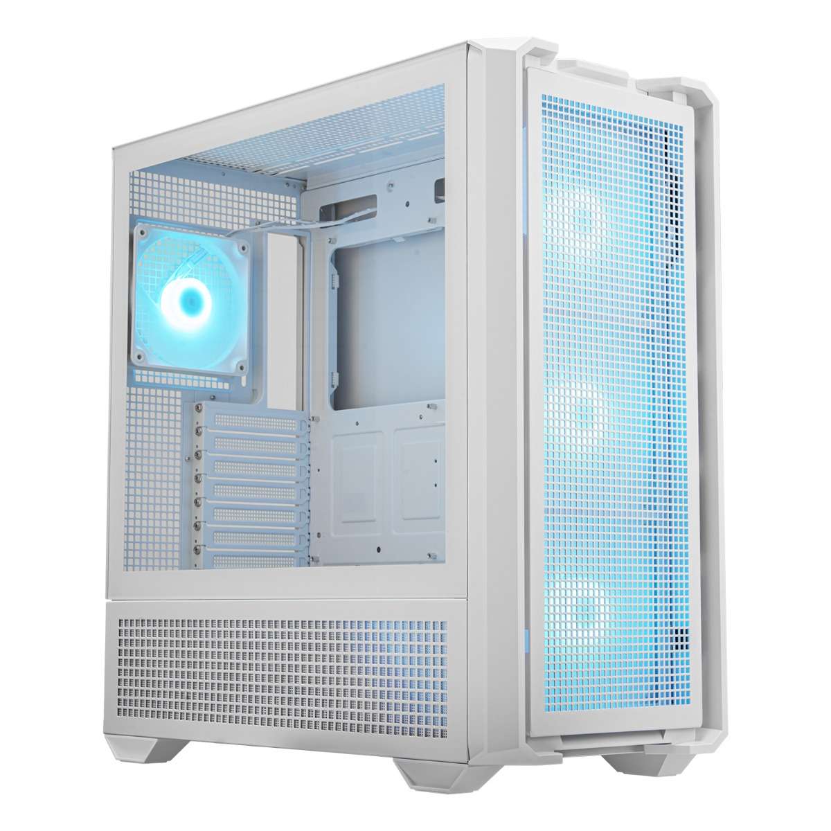 Cougar Cougar MX600 RGB ATX Full Tower PC Case, Up to 360MM Radiator, 4xARGB Pre-Installed Fans, USB-C Gen2x1, USB 3.0x2, Audio, RGB Button, White | 3857C90.0002 - thumbnail 6