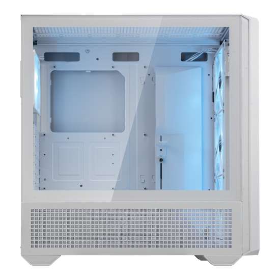 Cougar Cougar MX600 RGB ATX Full Tower PC Case, Up to 360MM Radiator, 4xARGB Pre-Installed Fans, USB-C Gen2x1, USB 3.0x2, Audio, RGB Button, White | 3857C90.0002 - thumbnail 5