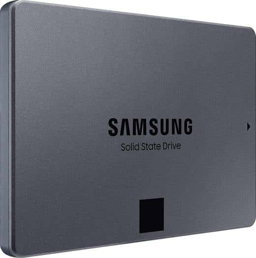 SAMSUNG SAMSUNG 870 QVO Series 4TB SATA 2.5" Internal SSD, Up to 560 MB/s Read & 530 MB/s Write Speeds, V-NAND 4bit MLC, 1.5 M MTBF, S.M.A.R.T Supported, 1.5 Million Hours Reliability (MTBF) | MZ-77Q4T0BW - thumbnail 2