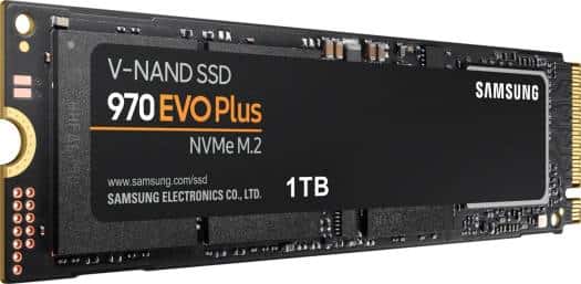 SAMSUNG Samsung 970 EVO Plus 1TB NVMe PCIe M.2 2280 Internal Solid State Drive, Up to 3500 MB/s Read Speed & 3300 MB/s Write Speeds, 1.5 Million Hours MTBF, V-NAND 3-bit MLC, Black | MZ-V7S1T0BW - thumbnail 3