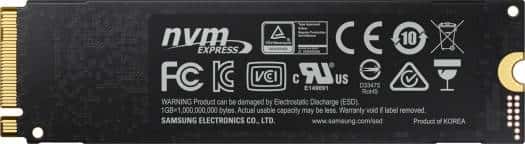 SAMSUNG Samsung 970 EVO Plus 1TB NVMe PCIe M.2 2280 Internal Solid State Drive, Up to 3500 MB/s Read Speed & 3300 MB/s Write Speeds, 1.5 Million Hours MTBF, V-NAND 3-bit MLC, Black | MZ-V7S1T0BW - thumbnail 2