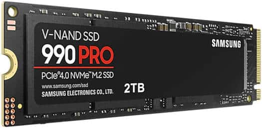 SAMSUNG Samsung 990 Pro 2 TB NVMe M.2 Internal SSD, PCIe Gen 4.0 x4, NVMe 2.0, 1.5 Million Hrs Reliability (MTBF), S.M.A.R.T Support Supported, 7450 MB/s Sequential Read Speed, 6900 MB/s Sequential Write Speed, 3.3 Voltage, V-NAND 3-bit MLC,  | MZ-V9P2T0BW - thumbnail 2
