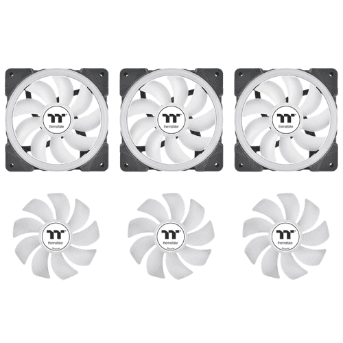 Thermaltake Thermaltake MINECUBE 360 Ultra ARGB Sync Snow AIO Liquid Cooler, Patented Quad-LCD Cube Display, SWAFAN EX MagForce 2.0, 360mm Liquid Cooler, Black | CL-W481-PL12SW-A - thumbnail 5