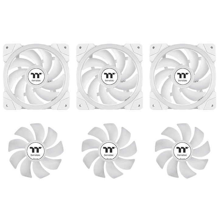 Thermaltake Thermaltake MINECUBE 360 Ultra ARGB Sync AIO Liquid Cooler, Patented Quad-LCD Cube Display, SWAFAN EX MagForce 2.0, 360mm Liquid Cooler, White | CL-W482-PL12SW-A - thumbnail 5