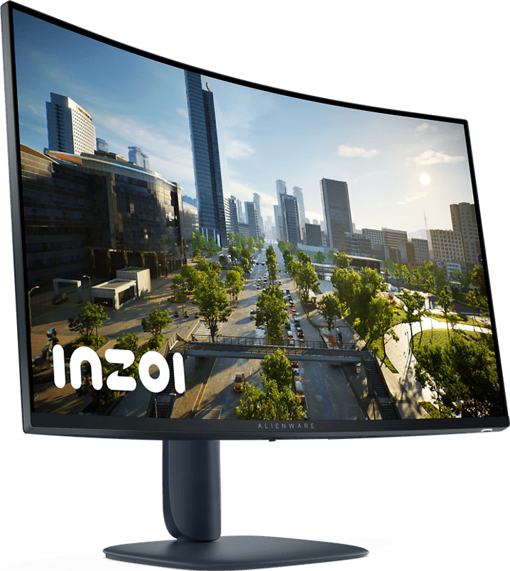 Alienware AW3225DM 32 Curved Gaming Monitor, QHD (2560 x 1440) VA Panel, 180Hz Refresh Rate, 1ms GTG Response Time, AMD FreeSync + VESA, Adjustable Stand, 95% DCI-P3, 3 Years Warranty thumbnail 2