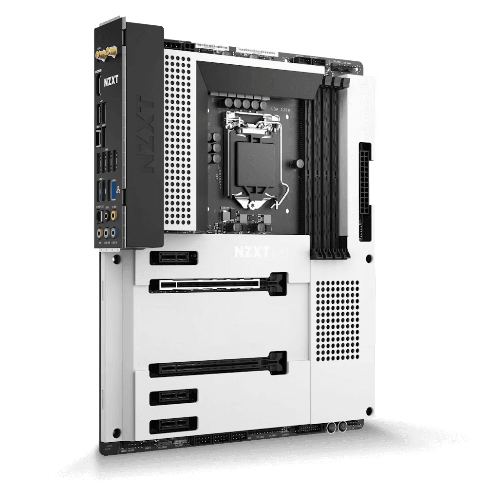 NZXT NZXT, N7 Z590 Intel Z590 gaming ATX motherboard, with Wi-Fi and CAM features,  DDR4, Digital RGB, Digital fan control, Wifi 6E, Bluetooth V5.2, Multi-GPU support, Integrated rear I/O shield | N7-Z590XT-W1 - thumbnail 6