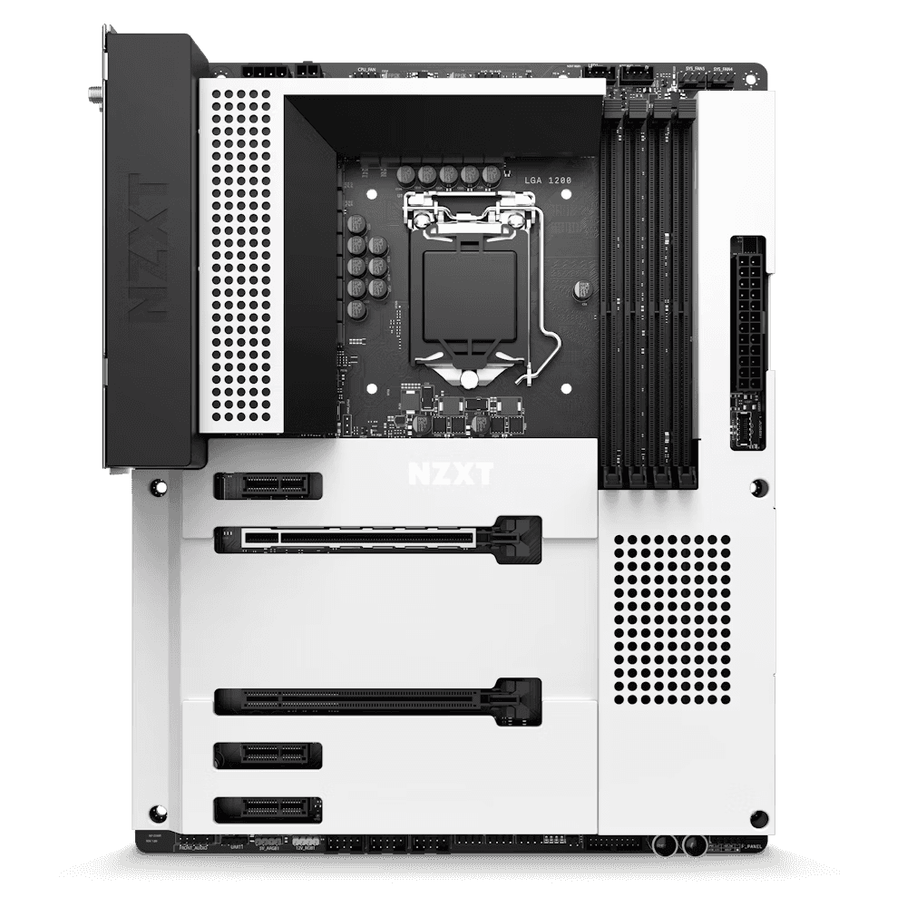 NZXT NZXT, N7 Z590 Intel Z590 gaming ATX motherboard, with Wi-Fi and CAM features,  DDR4, Digital RGB, Digital fan control, Wifi 6E, Bluetooth V5.2, Multi-GPU support, Integrated rear I/O shield | N7-Z590XT-W1 - thumbnail 4