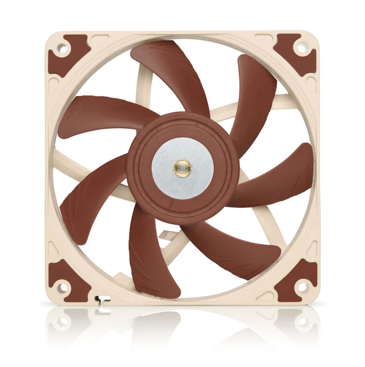 Noctua Noctua NF-A12x15 PWM, Premium Quiet Slim Fan, 4-Pin (120x15mm, Brown), 15mm slim design,  Metal-reinforced motor hub, Stepped Inlet Design, AAO frame - thumbnail 1