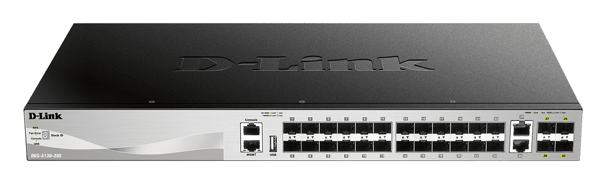 D-link D Link DGS-3130-30S 30-Port Lite Layer 3 Stackable Managed Switch - thumbnail 2