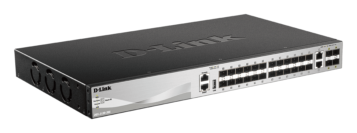 D-link D Link DGS-3130-30S 30-Port Lite Layer 3 Stackable Managed Switch - thumbnail 1