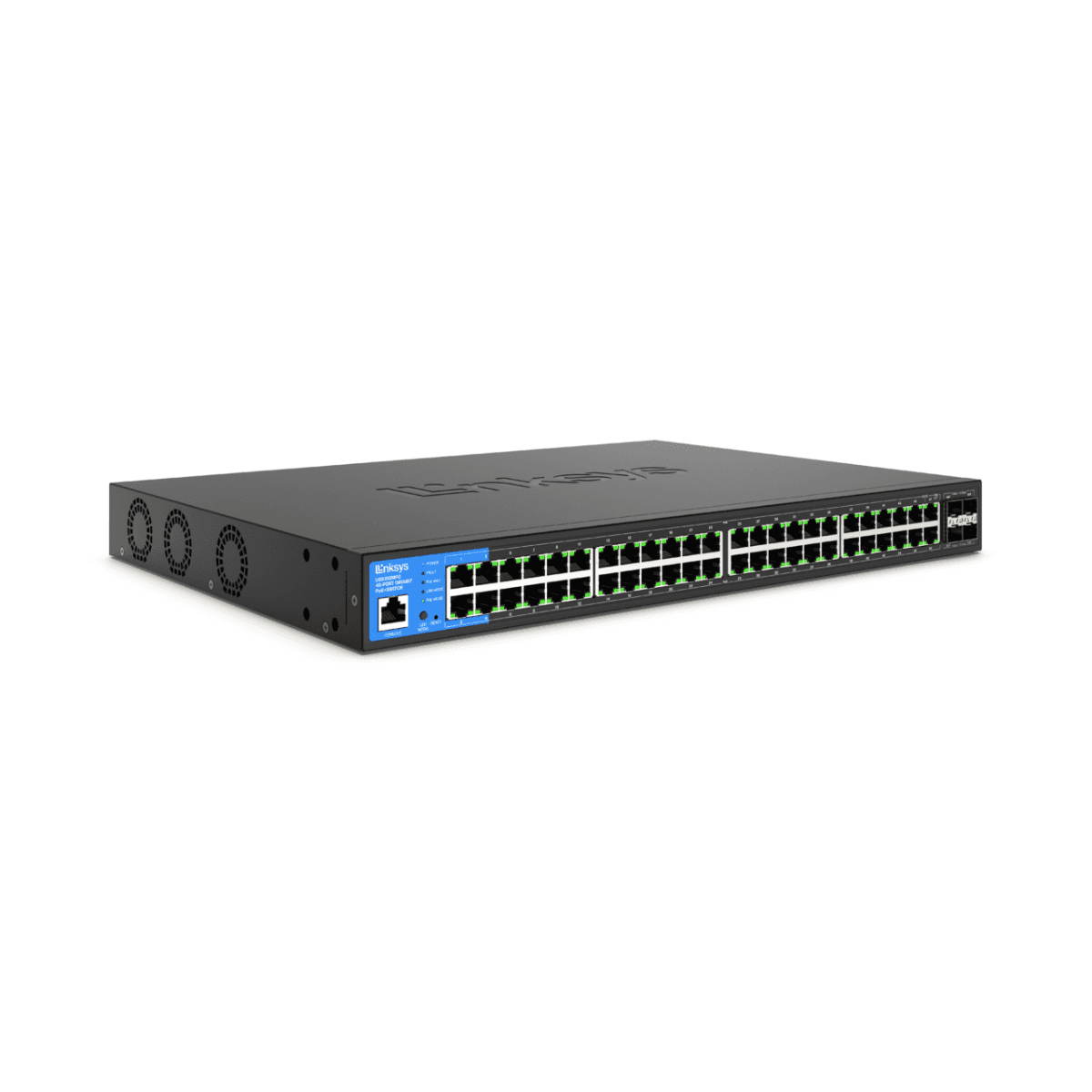 Linksys Linksys LGS352C-EU Business Switch: 48 Port 48-Port Managed Gigabit Ethernet Switch with 4 10G SFP+ Uplinks, Advanced Network Security and QoS, TAA Compliant - thumbnail 7