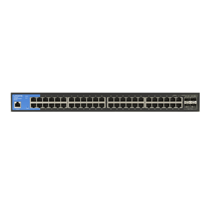 Linksys Linksys LGS352C-EU Business Switch: 48 Port 48-Port Managed Gigabit Ethernet Switch with 4 10G SFP+ Uplinks, Advanced Network Security and QoS, TAA Compliant - thumbnail 5