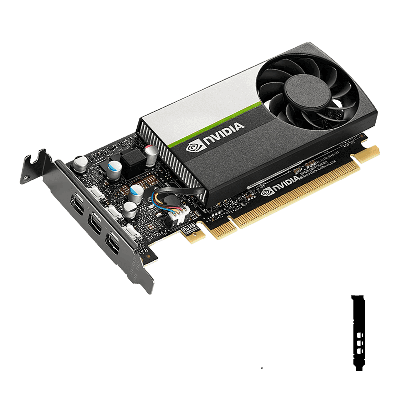 PNY PNY NVIDIA T400 Low-Profile Graphics Card, 4GB of GDDR6 64-bit Memory, 80 GB/s Memory Bandwidth, 384 CUDA Cores, PCIe 3.0 x16, NVIDIA Turing Architecture, 3 x Mini DisplayPort | VCNT400-4GB-SB - thumbnail 6
