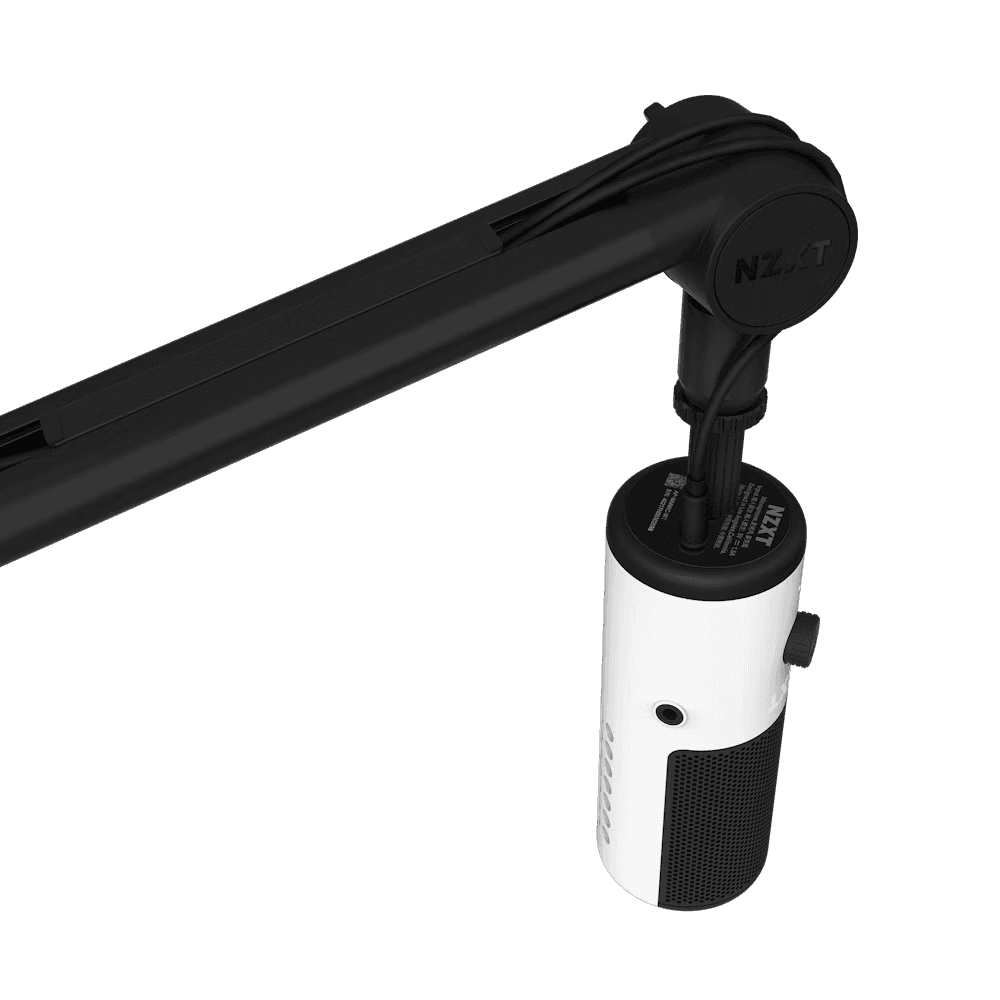 NZXT Boom Arm Mini Compact Low Noise Mini Microphone Boom Arm, Plastic (PA) + metal (Al and Iron), Concealed Cable Management | AP-BOOMS-B1  thumbnail 1