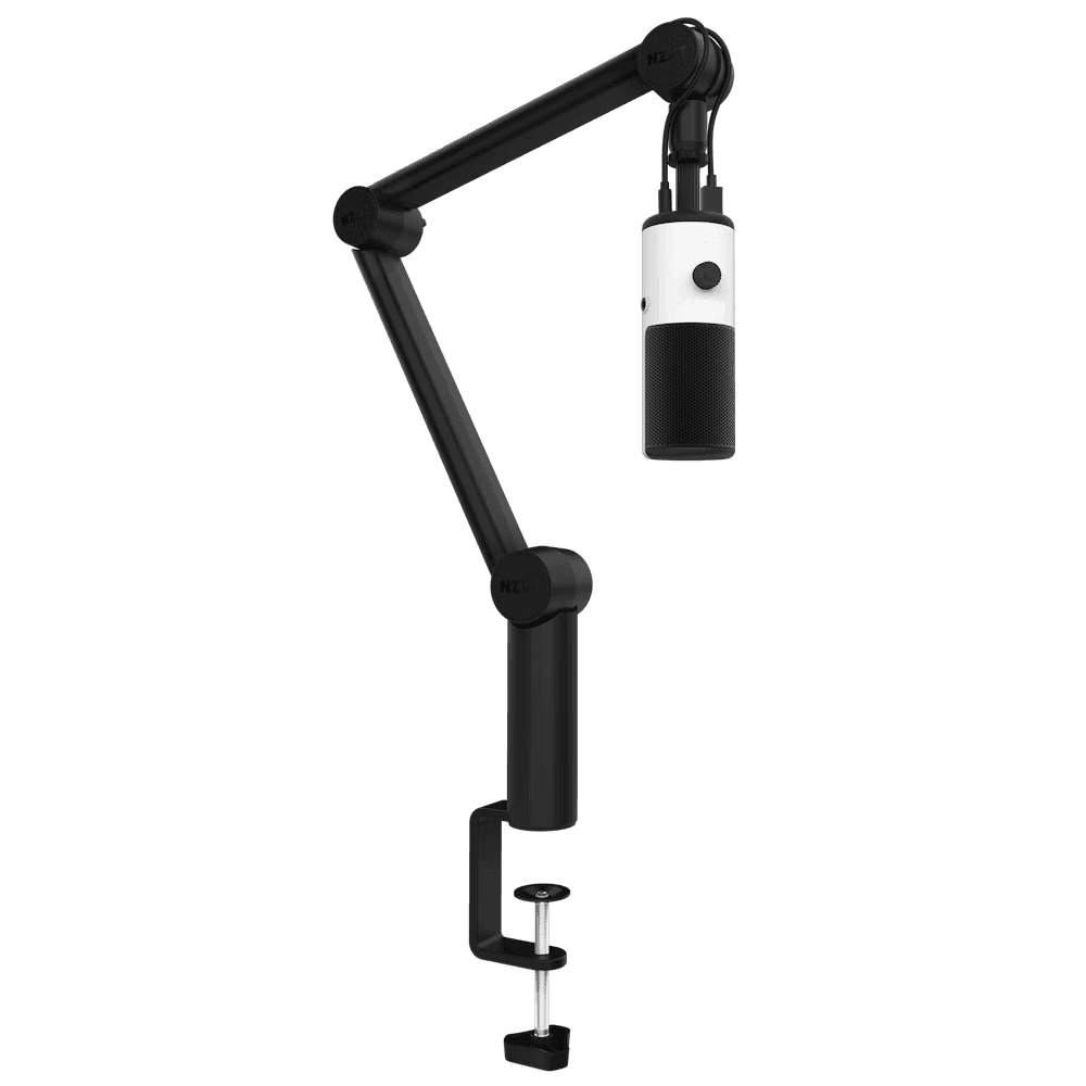 NZXT Boom Arm Mini Compact Low Noise Mini Microphone Boom Arm, Plastic (PA) + metal (Al and Iron), Concealed Cable Management | AP-BOOMS-B1  thumbnail 3
