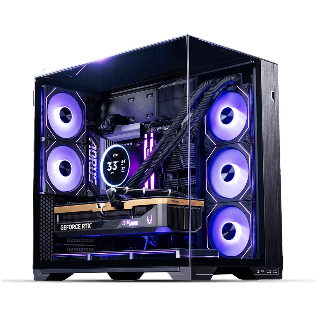 Nanotech Gaming PC, AMD Ryzen 7 9800X3D, ZOTAC RTX 5080 16GB GDDR7, 32GB DDR5, 1TB SSD, Lian Li O11 Vision Compact - thumbnail 1