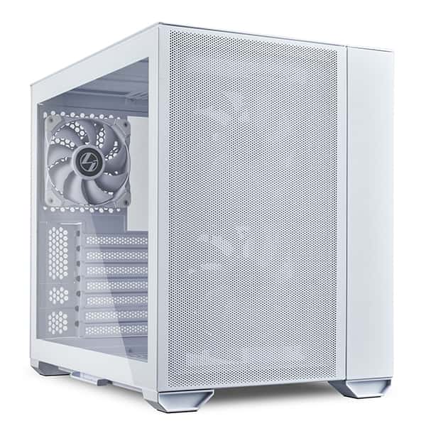 Lian Li O11 Air Mini ATX Mini Tower Computer Case, Tempered Glass, Radiator Support Up to 280mm, 5/7 Expansion Slots, Front 2x140mm PWM Fan, Aluminum Panel, White | G99-O11AMW.00 - thumbnail 1