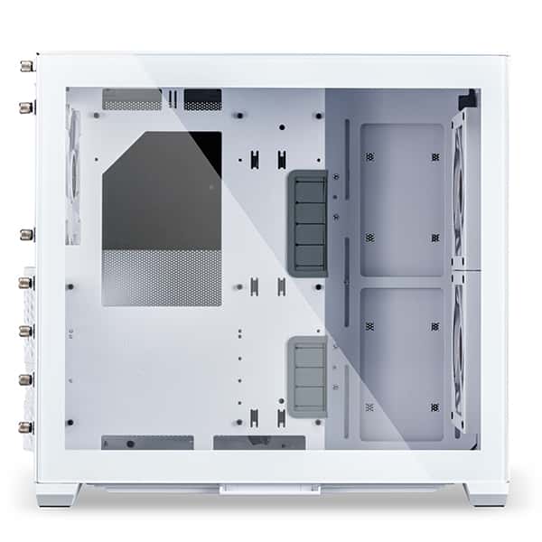 Lian Li O11 Air Mini ATX Mini Tower Computer Case, Tempered Glass, Radiator Support Up to 280mm, 5/7 Expansion Slots, Front 2x140mm PWM Fan, Aluminum Panel, White | G99-O11AMW.00 - thumbnail 6