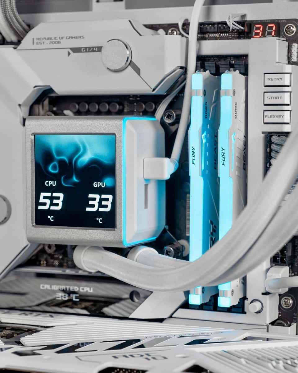 Nanotech Nanotech High-End Custom Gaming PC, Intel Core i9 14900K 24 cores, 32 Threads, RTX 4080 SUPER AERO OC 16 GB, 64GB(2x32) 5200 MHz RAM, 4TB 4.0 NVMe, 1000W 80+ Gold, AIO CPU Liquid Cooler - thumbnail 4