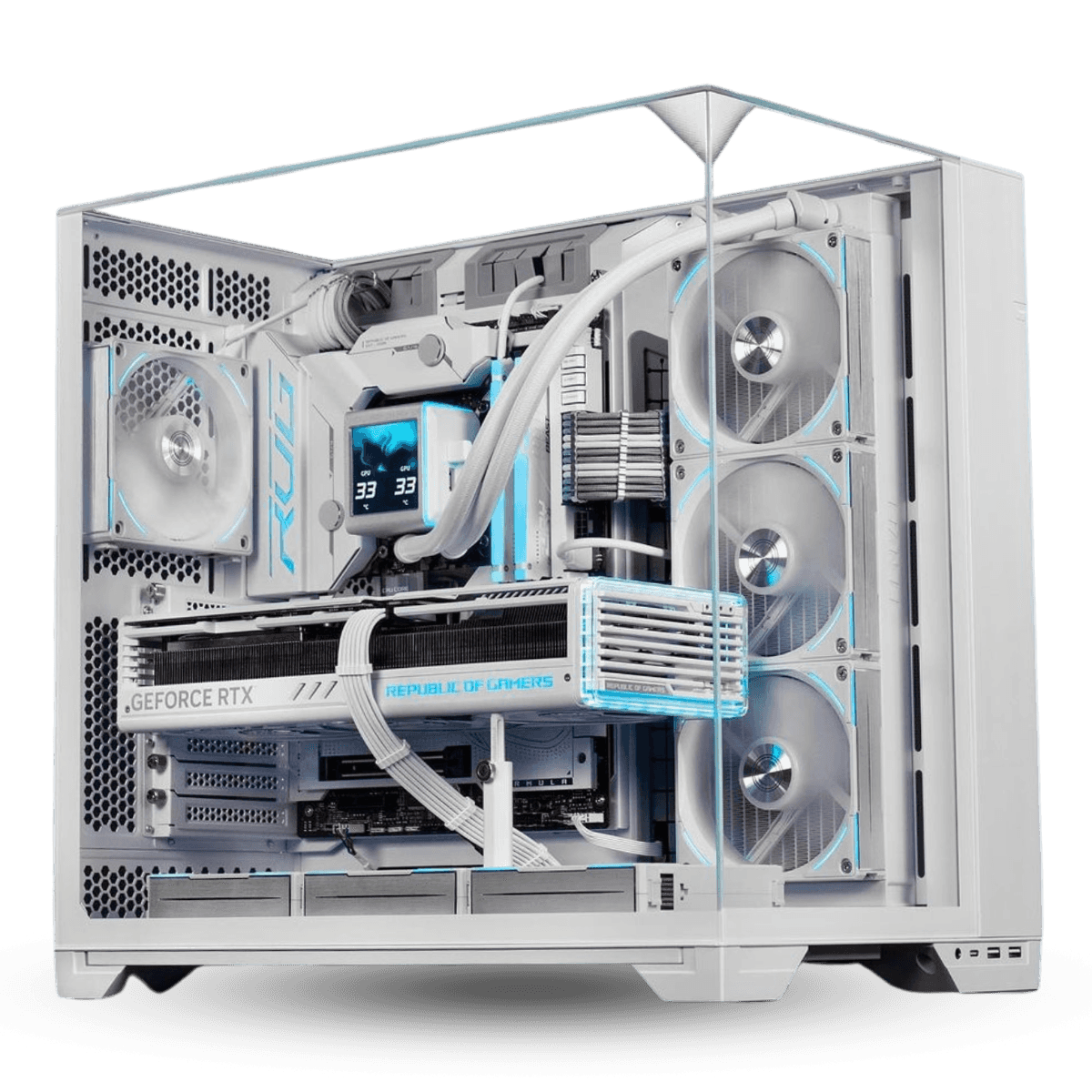 Nanotech Nanotech High-End Custom Gaming PC, Intel Core i9 14900K 24 cores, 32 Threads, RTX 4080 SUPER AERO OC 16 GB, 64GB(2x32) 5200 MHz RAM, 4TB 4.0 NVMe, 1000W 80+ Gold, AIO CPU Liquid Cooler - thumbnail 2