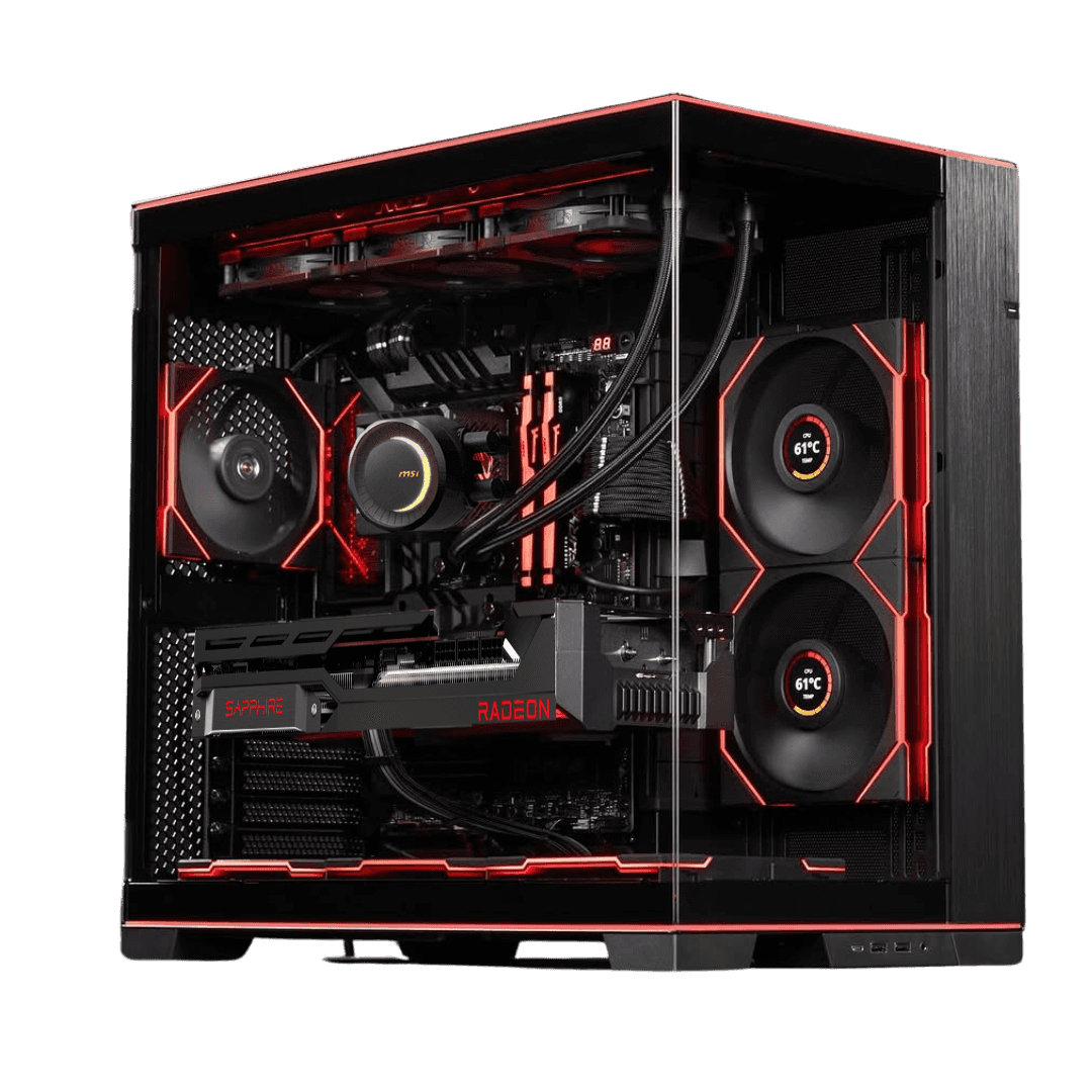AMD AMD Ryzen 9 9950X3D Gaming and Content Creation PC, AMD Ryzen 9 9950X3D, RX 9070 XT AMD RADEON 16GB, 64GB (2x32GB) DDR5, M461 4TB NVMe SSD, 1000W - thumbnail 1