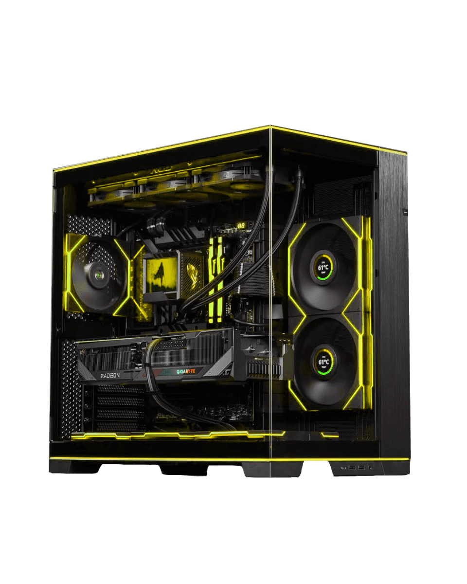 Nanotech Ultimate Gaming & Pro Workstation: AMD Ryzen 9 9900X3D + MSI RTX 5080 , 64GB DDR5, 4TB NVMe, 360mm LCD AIO, WiFi 7 - thumbnail 1