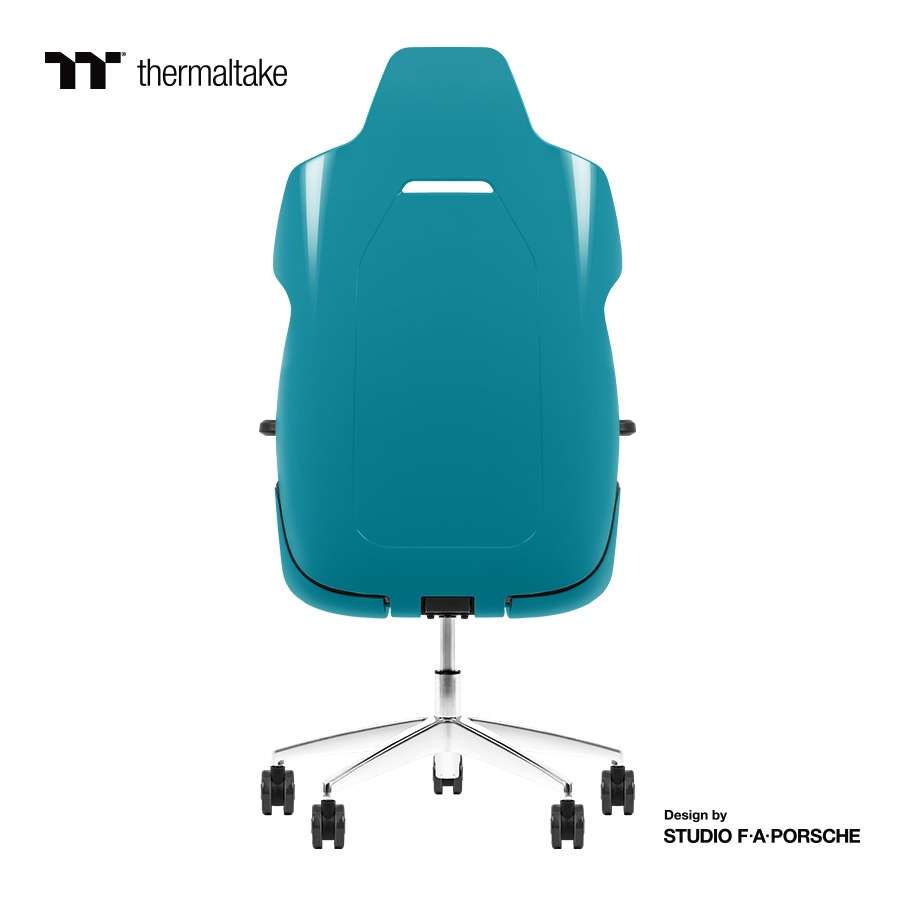 Thermaltake Argent E700 Real Leather Gaming Chair, Design by Studio F. A. Porsche, 4D Adjustable Armrests, Wire-Control Mechanism, 4 Gas Lift-Ocean Blue - thumbnail 6