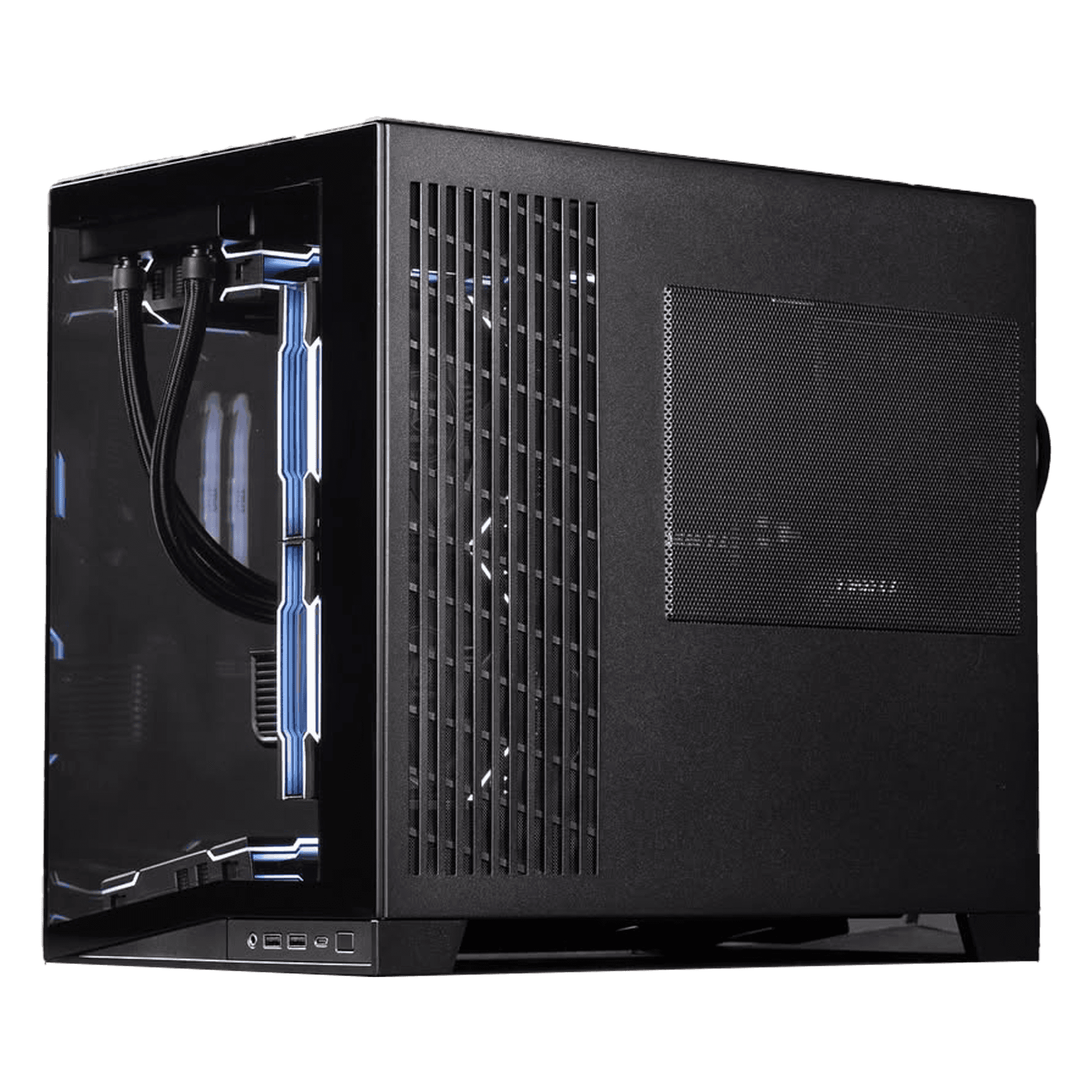 Mini Gaming PC, AMD Ryzen 7 7800X3D – 8 Cores, 16 Threads, 5.0GHz, RTX 5070 OC Edition 12GB GDDR7, 64GB (2x32GB) DDR5 6400MHz,  990 PRO 2TB NVMe, 850W ATX 3.1, RYUJIN III 360 ARGB EXTREME AIO,  O11 DYNAMIC MINI V2 FLOW,  Wireless LCD 120 Reverse Blade Fans - thumbnail 2