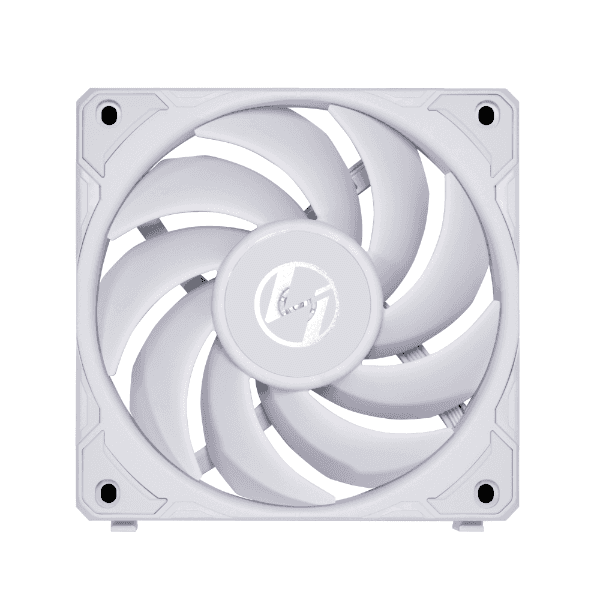 LIAN LI Lian-Li UNI Fan P28 Case Fan, LCP+PBT+PC+Aluminum Materials, 120mm Fan Size, 2600 RPM Fan Speed, 92 CFM Airflow, Fluid Dynamic Bearing, Pack of 3, White | P28120-3W - thumbnail 1