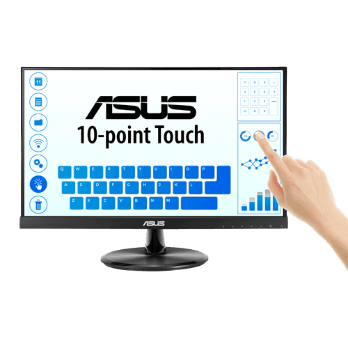 Asus ASUS VT229H 21.5" Multi-Touch Gaming Monitor, 10-Point Touch, IPS, Full HD (1920 x 1080), Frameless, Flicker Free | 90LM0490-B0217 - thumbnail 1