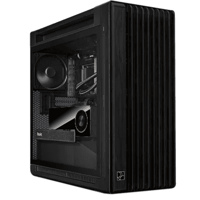 High-Performance Workstation PC: Intel i9-14900K 14th Gen + NVIDIA RTX 4500 ADA 24GB GDDR6, 128GB DDR5 6000MHz RGB, 4TB PCIe Gen5 NVMe SSD (12,400MB/s), 360mm AIO, 1200W Gold PSU, WiFi 6E, ASUS ProArt PA602 Wood thumbnail 1