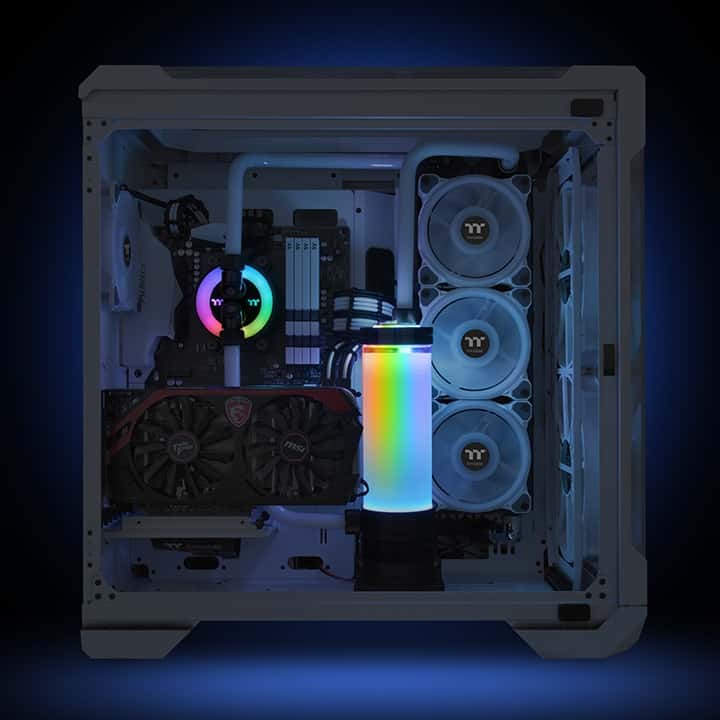 Thermaltake Pacific PR32-D5 Plus 16.8 million software RBG color enabled (TT RGB Plus / Alexa / Razer Chroma) 5 speed D5 Pump / Reservoir Combo | CL-W280-PL00SW-A thumbnail 2