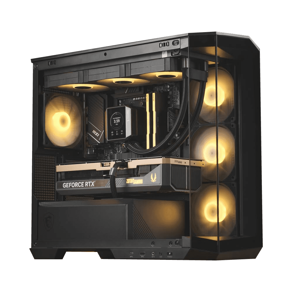Nanotech High-Performance Gaming PC: AMD Ryzen 7 9800X3D + ZOTAC RTX 5080 SOLID CORE 16GB GDDR7, 32GB DDR5 6000MHz RGB, 2TB NVMe SSD, 360mm LCD AIO, 1000W Gold PSU, WiFi 6E - thumbnail 1